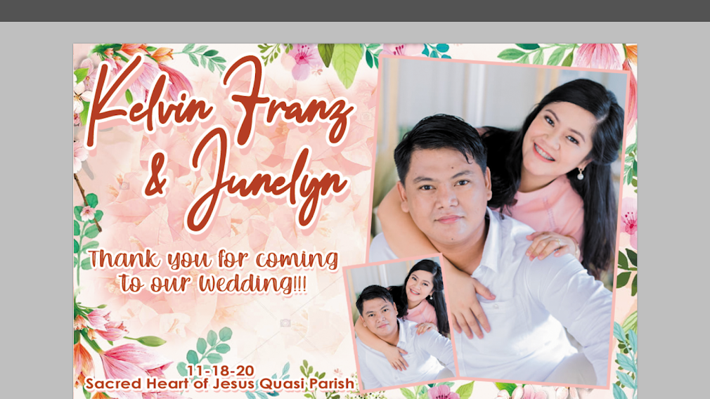 You are currently viewing Wedding Invitation – Tagum City