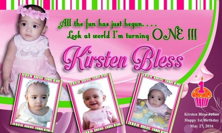 Birthday and Christening Tarpaulin Printing – Tagum City
