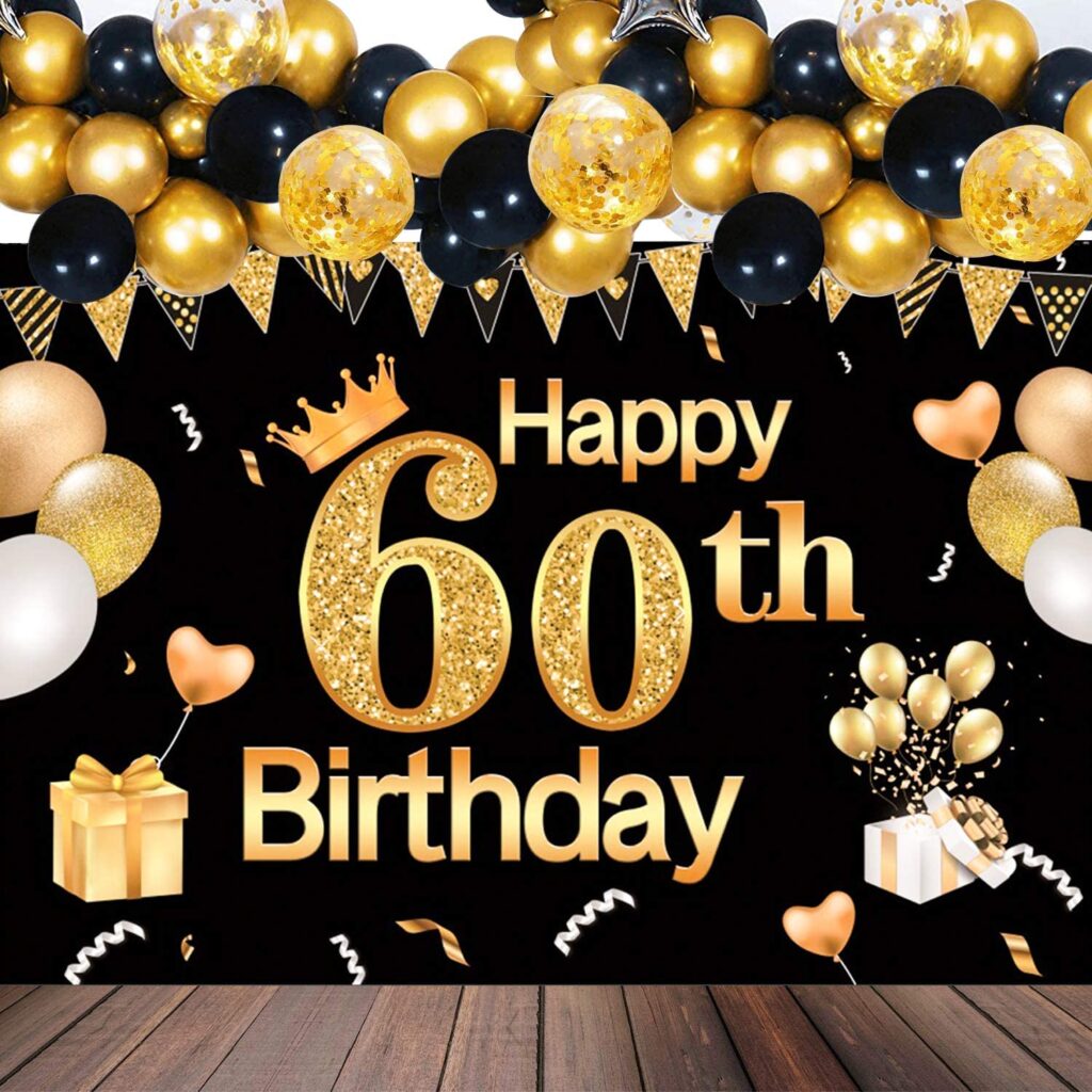 60th Birthday Tarpaulin Layout