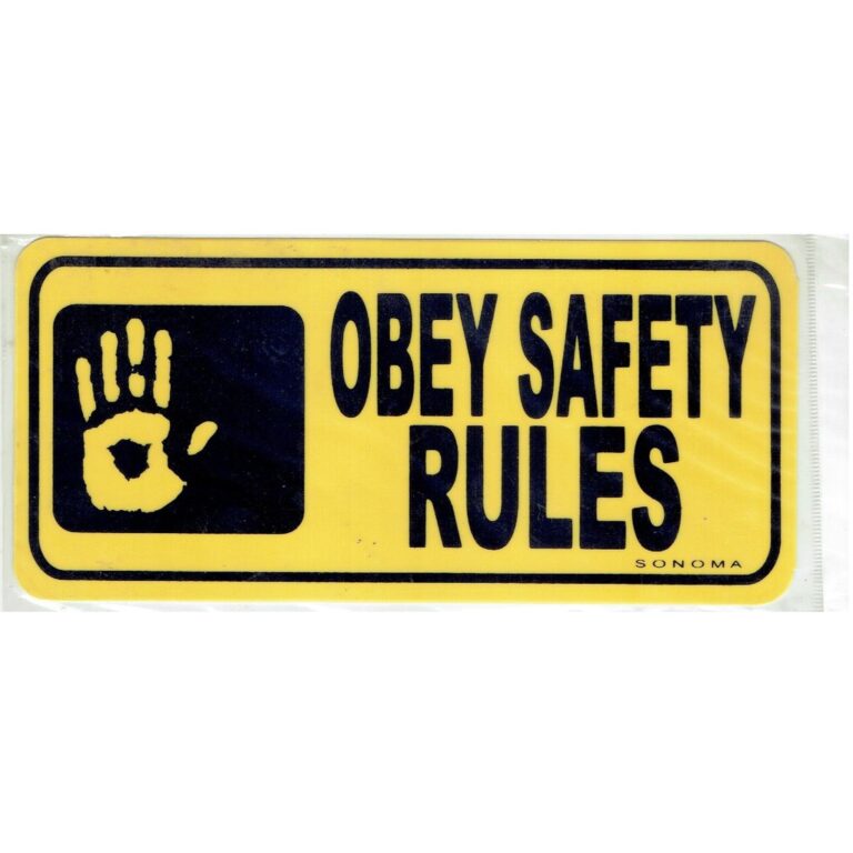 Obey Safety Rules Sign – Tagum City