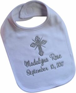 Read more about the article Embroidered Christening Bibs – Tagum City