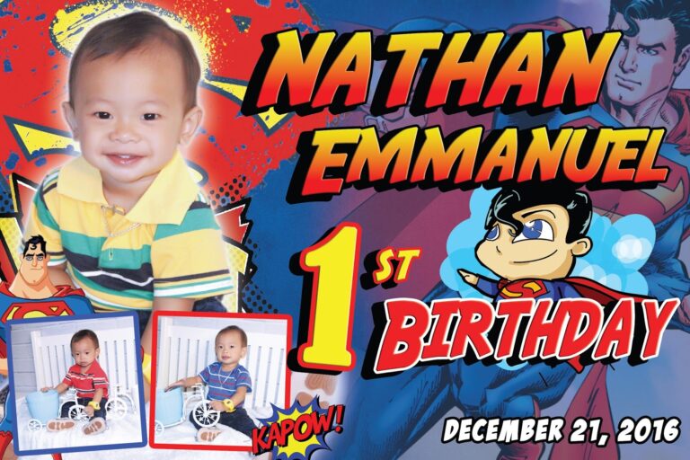 Superman Birthday Tarpaulin – Tagum City