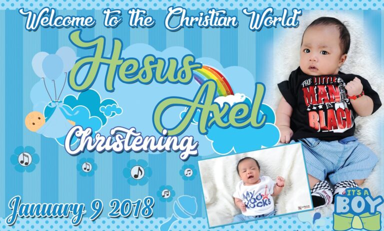 Baptism Tarpaulin – Tagum City