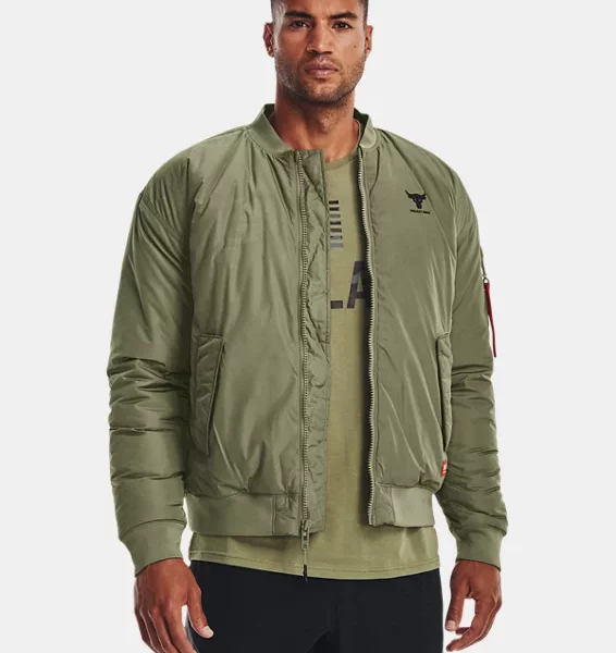 Custom bomber jacket with embroidered logo