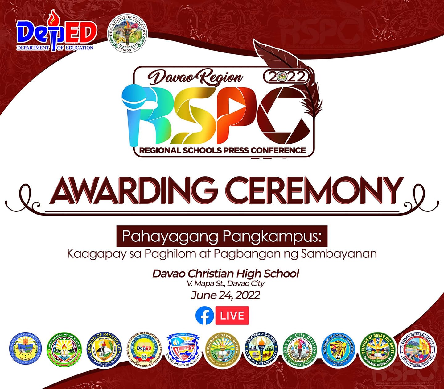 Read more about the article Regional Schools Press Conference (RSPC) – Tagum City