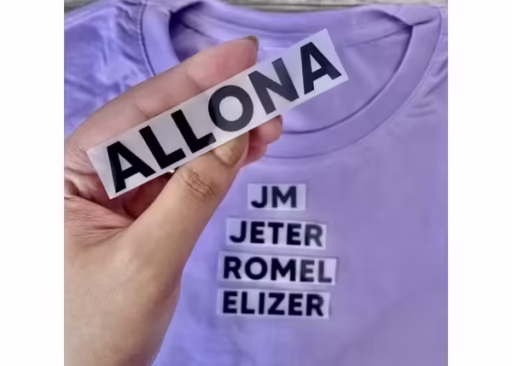 Custom Iron-On DTF NAME LABEL for Clothes