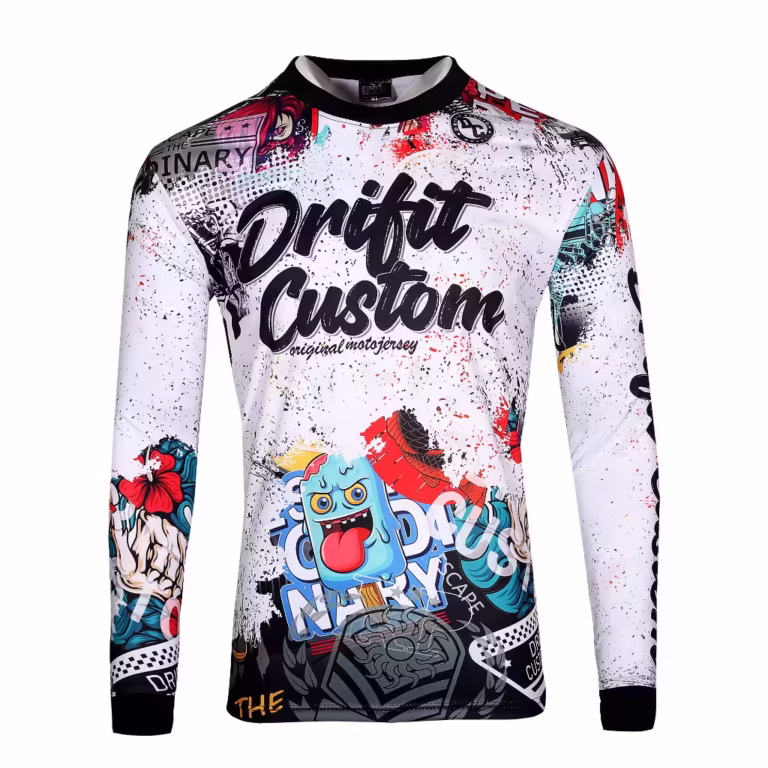 Custom Men’s Long Sleeve Drifit Motorcycle Jersey