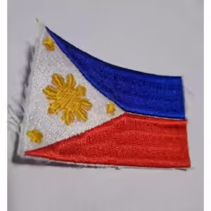 Philippine Flag Patch Embroidery