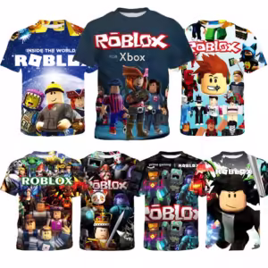 Roblox Game Cartoon T-Shirt for Boys (Ages 4-12)