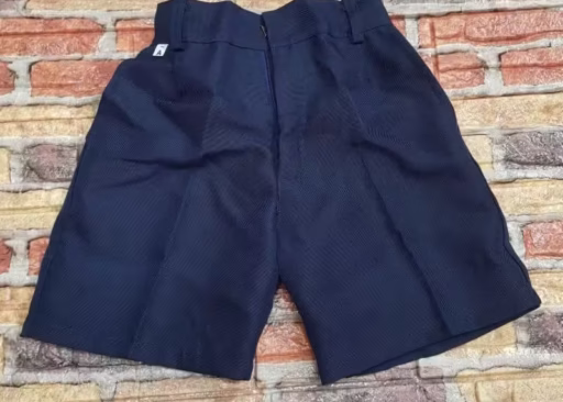 Boys School Uniform Shorts with Back Garter