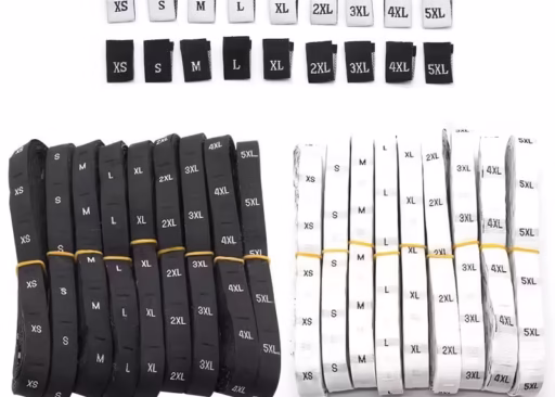 Washable Woven Clothing Size Labels
