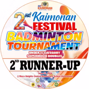 Personalized Badminton Competition Medals