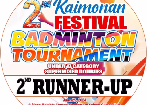 Personalized Badminton Competition Medals