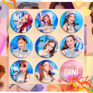 Bini 2.25 Inch Button Pins