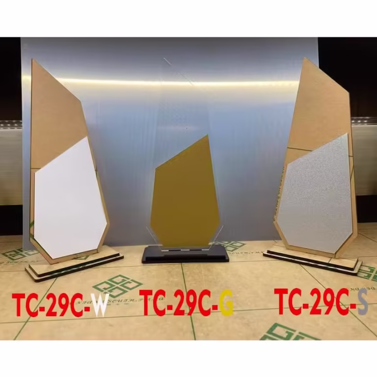 Clear Acrylic Plaque – Blank, Transparent Trophy Award