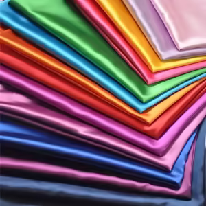 Glossy Light Satin Silk Fabric