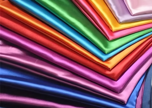 Glossy Light Satin Silk Fabric