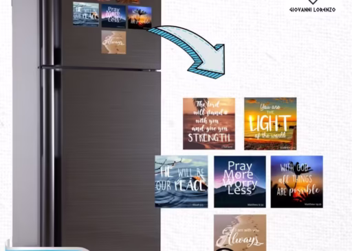 Inspirational Bible Verse Fridge Magnets