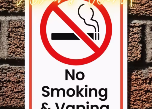 No Smoking, No Vaping Sign