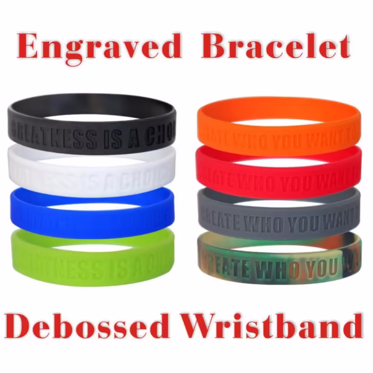 Personalized Custom Engraved Silicone Bracelet