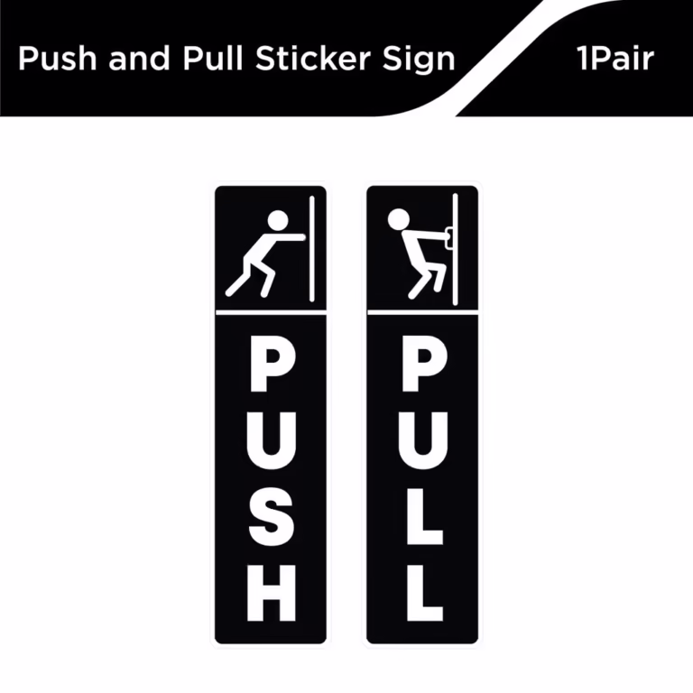 Push/Pull Door Sticker