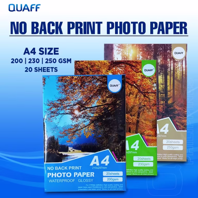 QUAFF No Back Print Glossy Inkjet Photo Paper