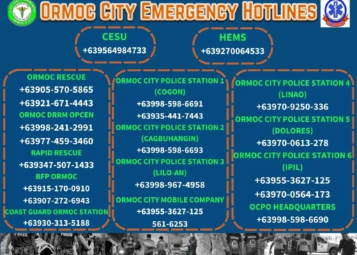 Emergency Hotlines in Ormoc City