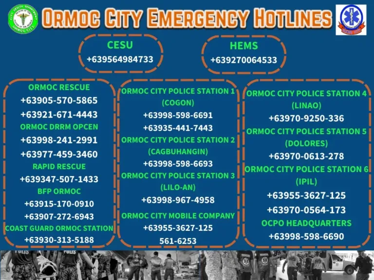 Emergency Hotlines in Ormoc City