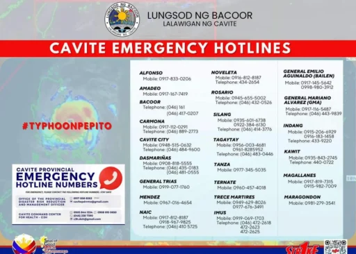 Cavite Emergency Hotlines: Be Prepared