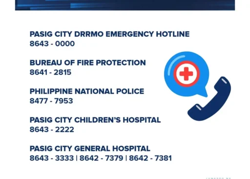 Pasig City Emergency Hotlines