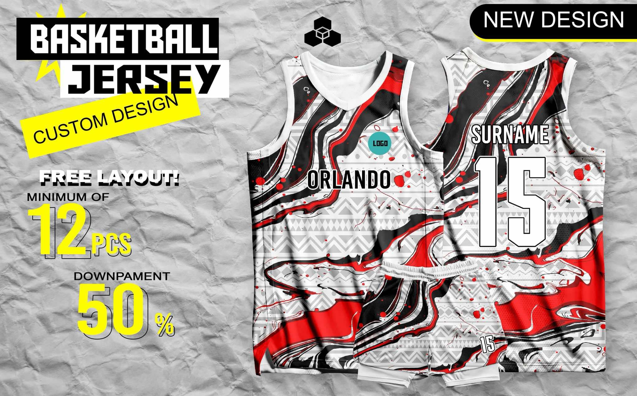 Reversible basketball jersey