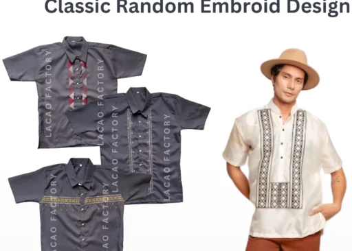 Men’s Embroidered Polo Barong