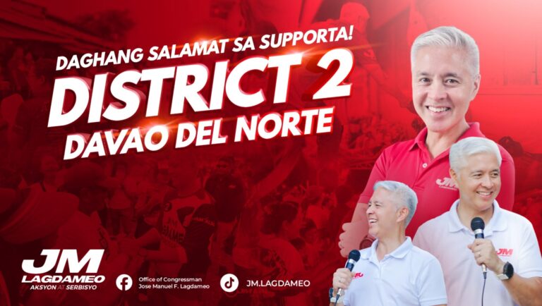 JM Lagdameo: Davao del Norte’s Second District