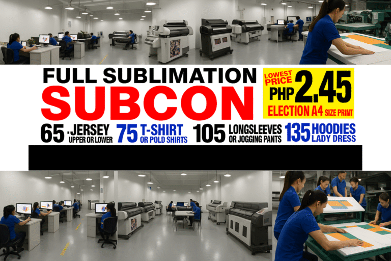 Looking for a Sublimation Subcon in Manila?