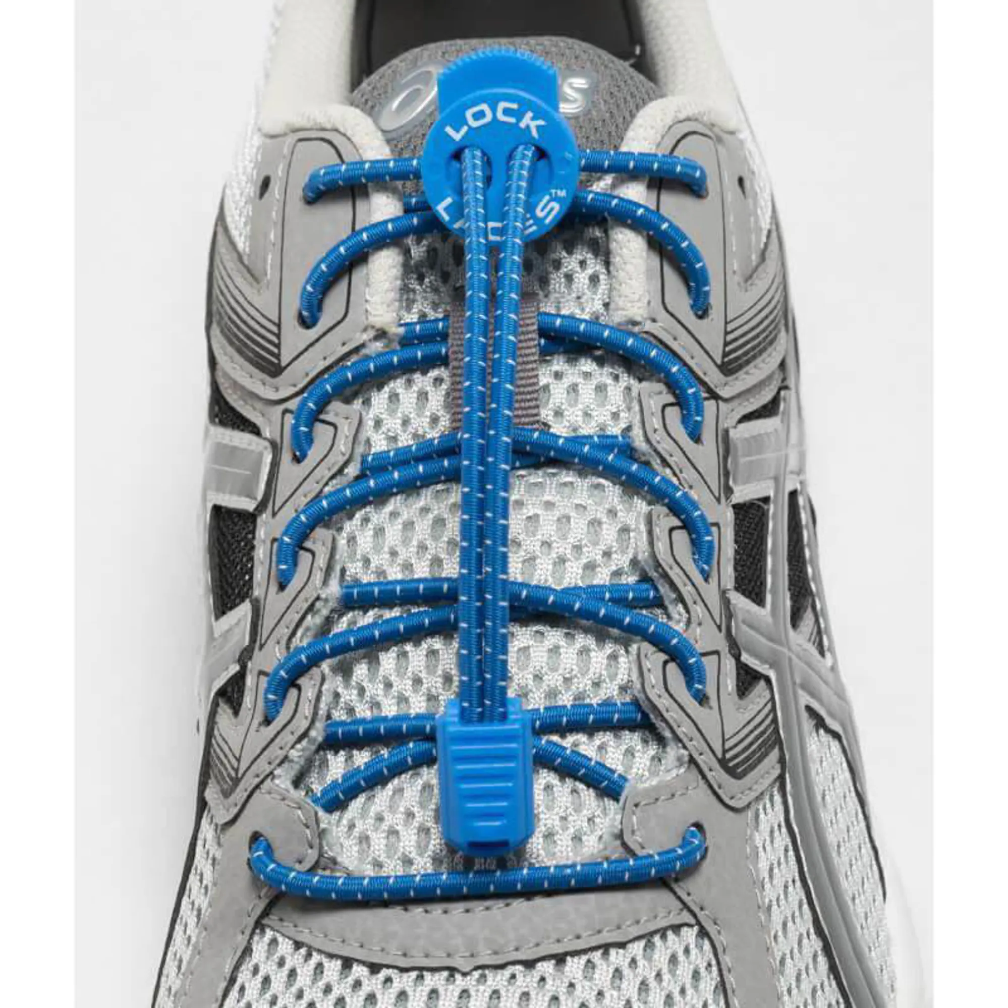 Custom reflective elastic lock laces for running shoes and triathlon transitions