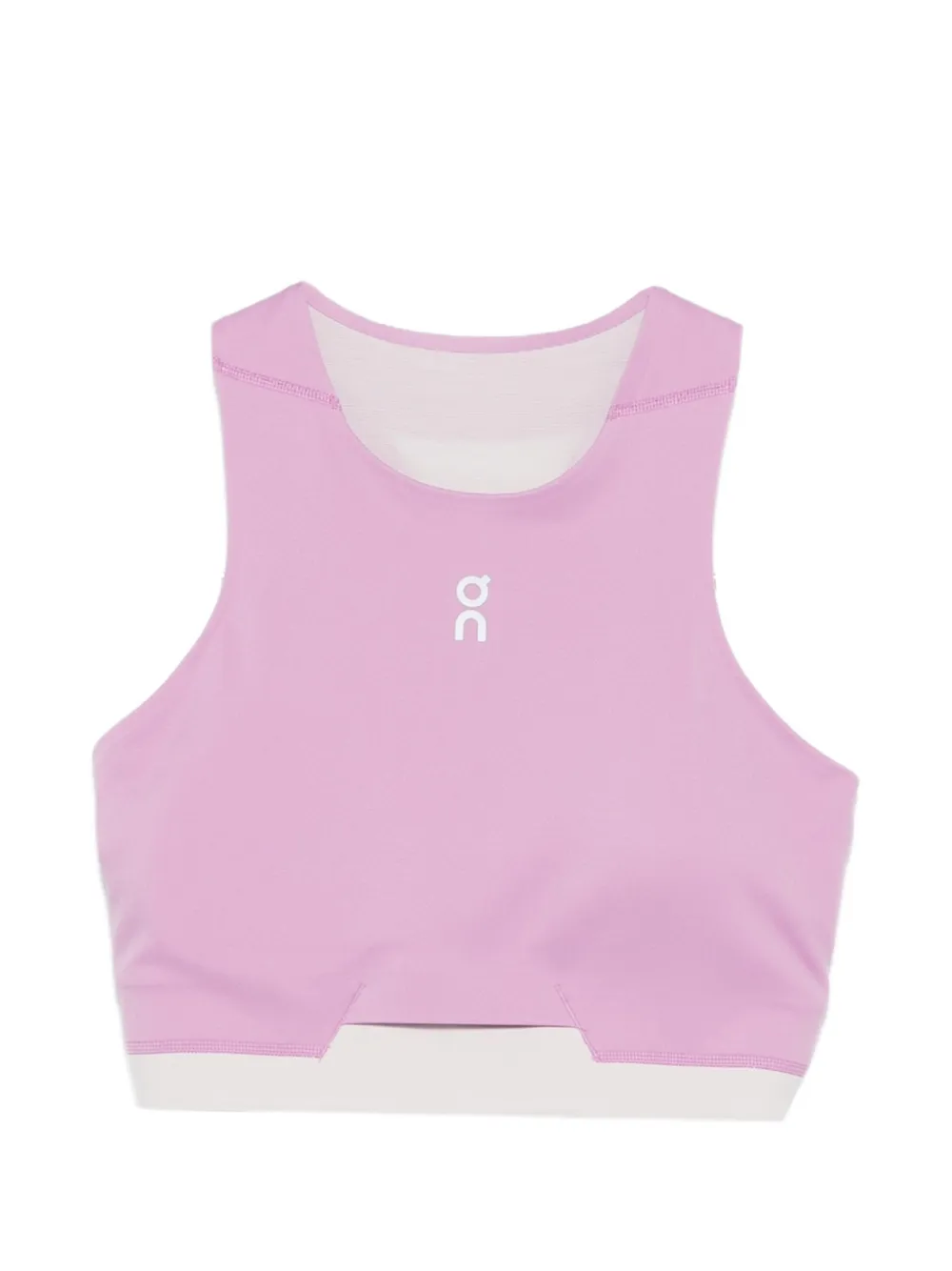 Pink On-brand womens sports bra top for running clubs