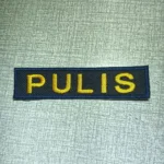 Customize Computerized Embroidery Namecloth Navy Blue yellow gold