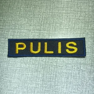 Customize Computerized Embroidery Namecloth Navy Blue yellow gold