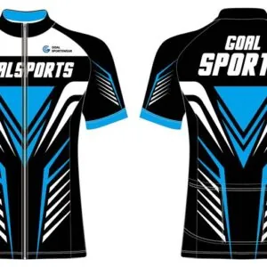 Pro Cycling Jersey with Full Zip & 3 Back Pockets