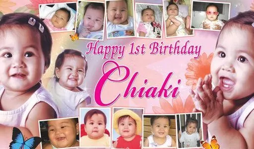 1st Birthday Tarpaulin – Tagum City