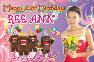 20th Birthday Tarpaulin – Tagum City