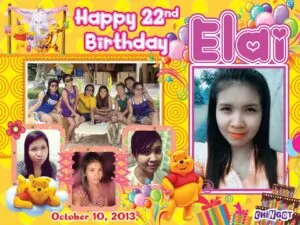 22nd Birthday Tarpaulin – Tagum City