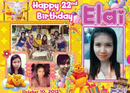22nd Birthday Tarpaulin – Tagum City