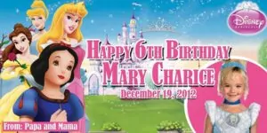 6th Birthday Tarpaulin – Tagum City