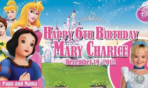 6th Birthday Tarpaulin – Tagum City