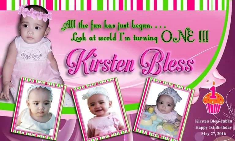 Birthday and Christening Tarpaulin Printing – Tagum City