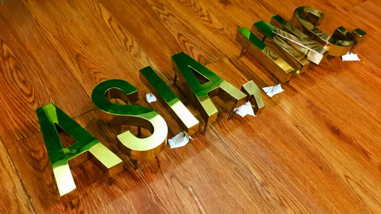 Build-up Brass Sign – Tagum City