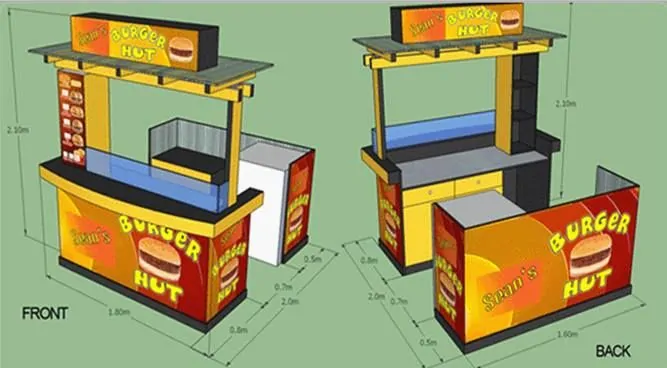 Custom Kiosk 3D Design – Tagum City