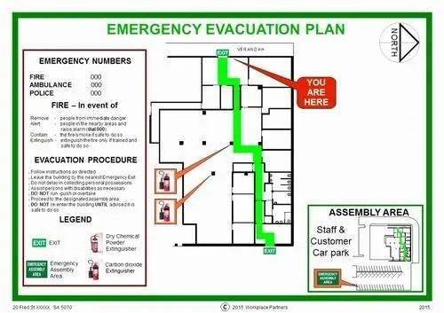 Evacuation Plan Sign – Tagum City