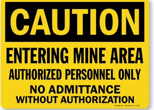 Mining Site Safety Signs – Tagum City